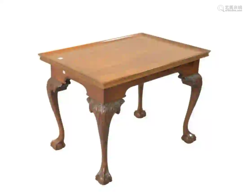 Margolis Mahogany Chippendale Style Coffee Table with