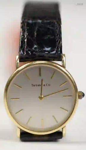 Tiffany & Company 14 Karat Gold Men's Wristwatch with