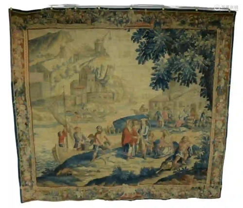 Hatton Garden Teniers Tapestry 17th Century Aubusson