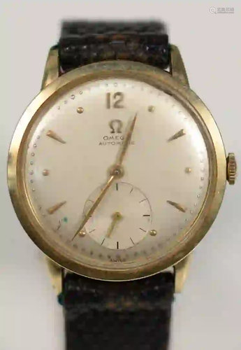 Omega Automatic Wadsworth 14 Karat Gold Men's