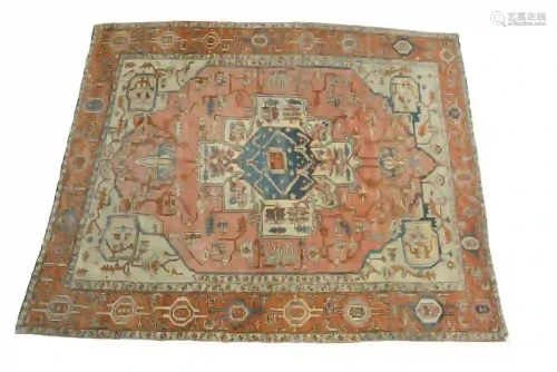 Serapi Oriental Carpet (end fraying and one low spot in