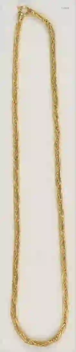 18 Karat Gold Woven Necklace length 23 inches 30.6