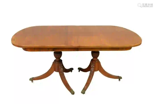 Fineberg Mahogany Dining Table having double pedestal