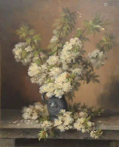 Paul De Longpre (1855 - 1911) Still Life of Flowers in