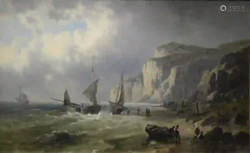 Josef Thoma The Younger (1828 - 1899) Marine Scene at