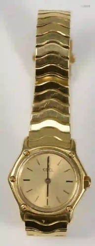 18 Karat Gold Ebel Ladies Wristwatch with 18 karat gold