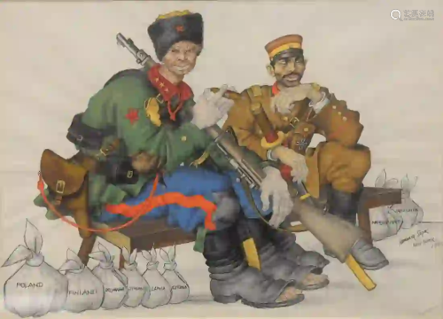 Arthur Szyk (1894 - 1951) The Russian and Japanese