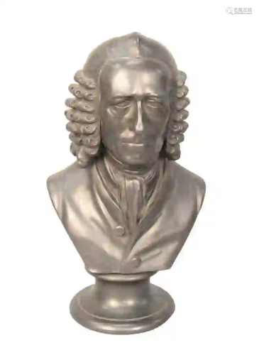 Wedgwood Black Basalt Bust of John Fothergill (1712 -