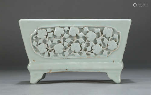 Chinese Lovely White Glaze Square Porcelain Basin