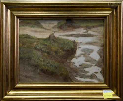 SERGEI IVANOVICH SVETOSLAVSKY OIL PAINTING RIVER