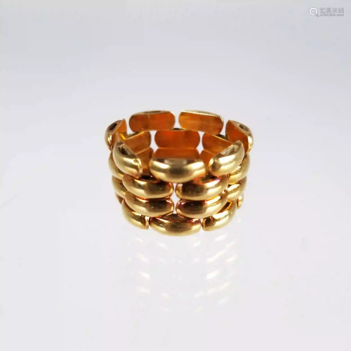 18K Gold Chain Ring