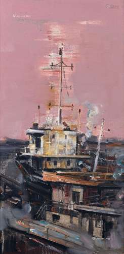 罗灵（b.1974） 2008年作 老船系列之一 布面油画