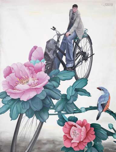 张鹏野（1967～2017） 2010年作 行者系列 布面油画