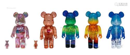 BE@RBRICK X-girl 2020 100%+400%、东京塔Sky Tree 400%、DIAMOND HEAD 400%、GREAT SLAVE LAKE、Red heart红色爱心 400%+100% 彩绘PVC