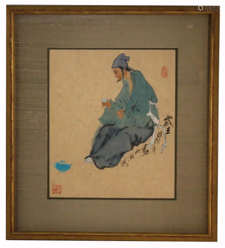 Signed, Chinese School Watercolor/Ink Painting