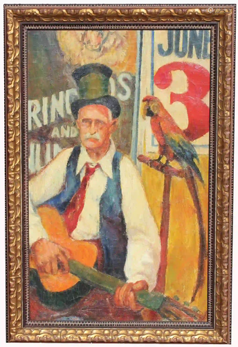 Painting of Performer at Ringling Brothers Circus