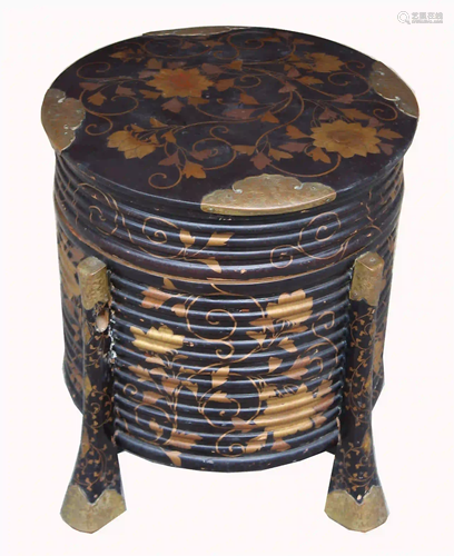 Antique Japanese Hat Box