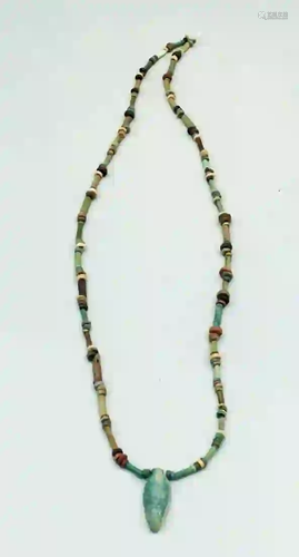 Egyptian Faience Bead Necklace, ca. 664 - 332 BC