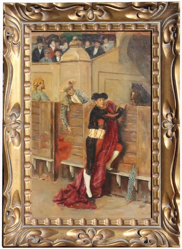 Signed, 19th Century Painting of a Matador