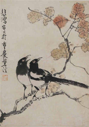 中国书画 纸本花鸟