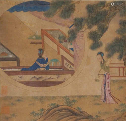 中国书画 仕女图