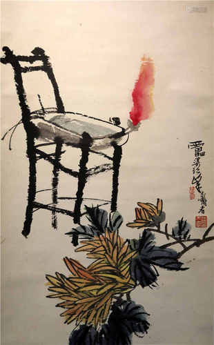 中国字画 纸本花卉