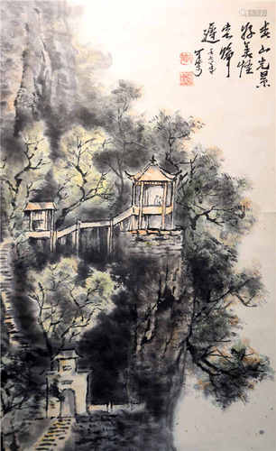 中国字画 纸本山水