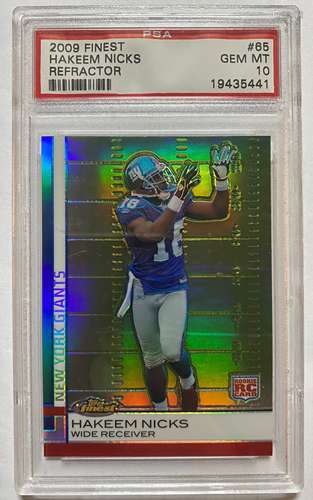 2009 Finest Hakeem Nicks Refractor #65  PSA 10