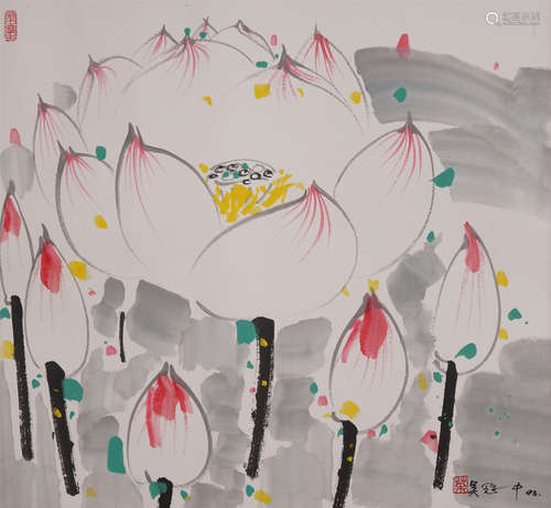 Chinese Painting Of Lotus