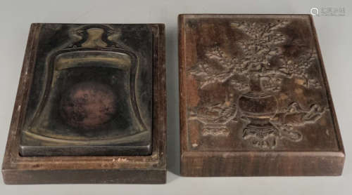 INK SLAB CARVED WITH POETRY