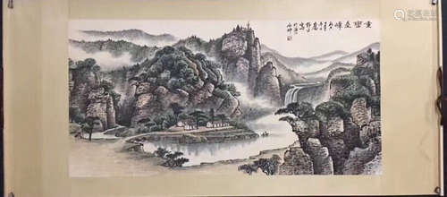 YINGYEPING MARK LANDSCAPE PATTERN HORIZONTAL AXIS PAINTING