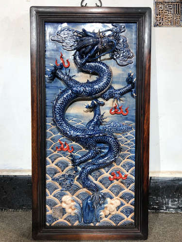 DRAGON PATTERN PORCELAIN BOARD PAINTING