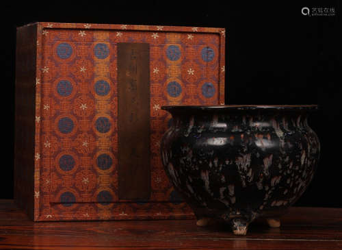 JIZHOU YAO BLACK GLAZE CENSER