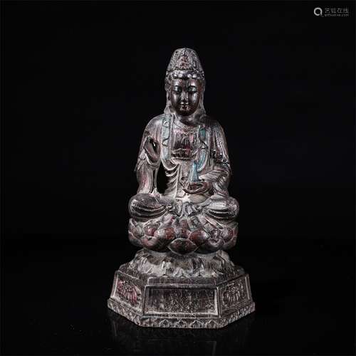 Red Wood Guanyin Ornament