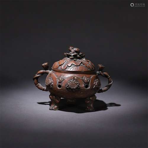 Bronze Lotus Pattern Censer