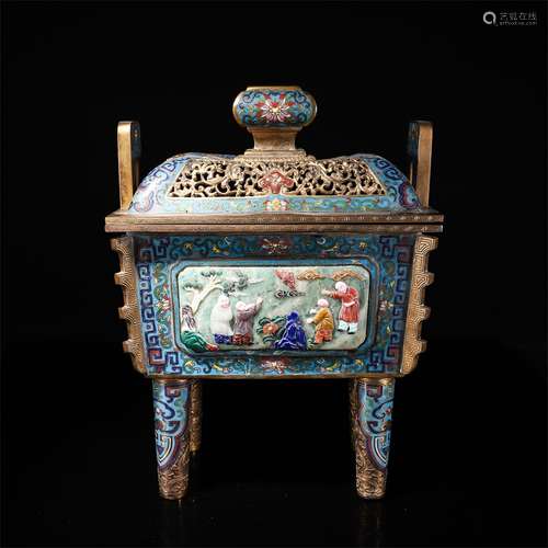 Cloisonne Censer Embed Gems