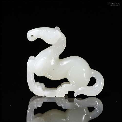 Hetian Jade Horse Ornament