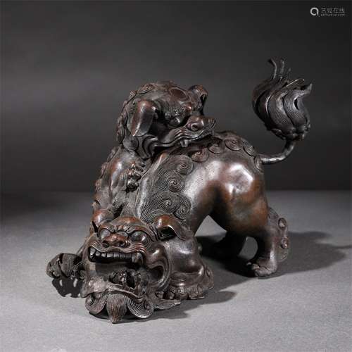 Bronze Lion Censer