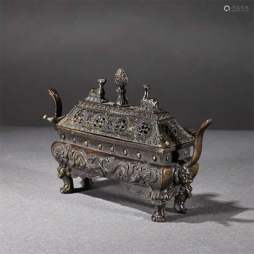 Bronze Dragon Censer