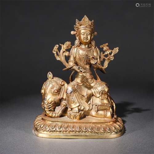 Bronze Bodhisattva Statue