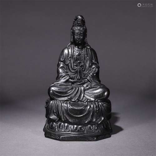 Ebony Guanyin Ornament