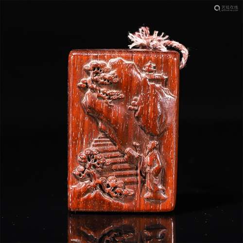 Huali Wood Story Carving Seal