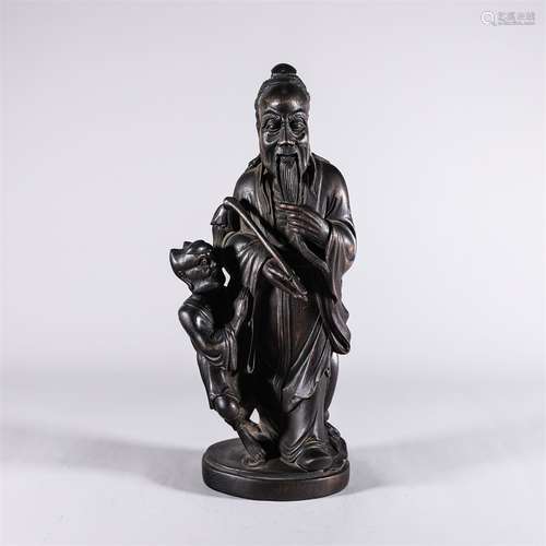 Agarwood Taoist Statue