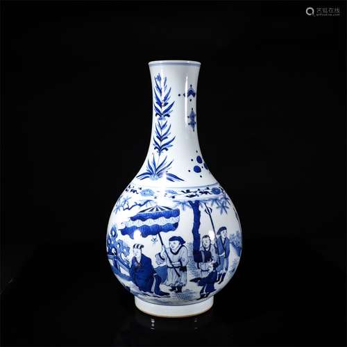 Blue&White Story Vase