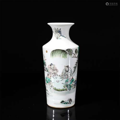 Wucai Story Vase