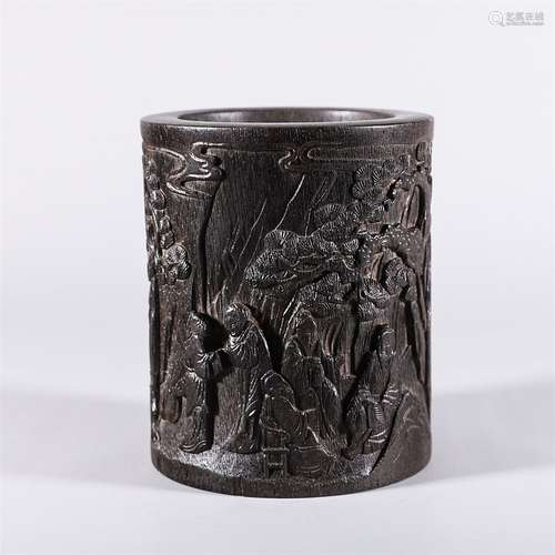 Agarwood Brush Pot