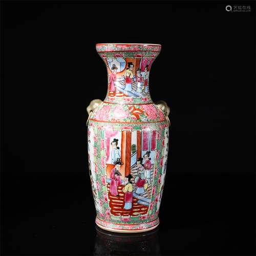 Porcelain Colored Zun Vase