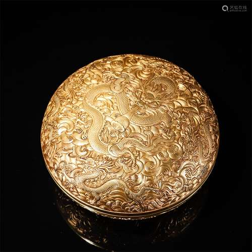 Gilt Bronze Dragon Box