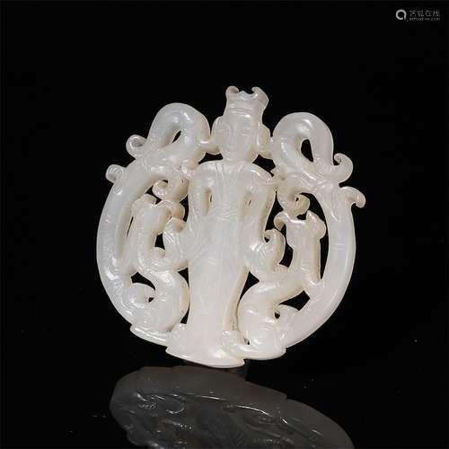 Hetian Jade Dragon Pendant