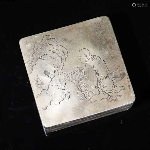 White Bronze Ink Box